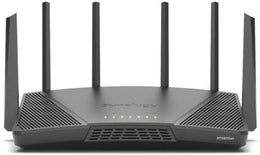 Synology RT6600 AX6600 Wireless Tri-Band Gigabit Router, Wi-Fi 6, Up to 6600 Mb/s Speed, VPN Remote Access, 6 x Ext Antennas, 3x Gbt LAN, 1x 2.5G WAN/LAN, 1x USB 3.2, Black | RT6600AX