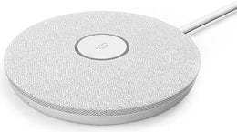 Logitech Rally Mic Pod Boundary Microphone, Elegant Design, Simplified Cabling, 4 Omnidirectional Condenser, 4.5m Pick up Range, For Rally, Rally Bar & Rally Bar Mini, White | 952-000038