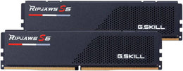 G.Skill Ripjaws S5 64GB (2 x 32GB) DDR5 Dual Channel Desktop Memory Kit, 6000 MT/s Memory Speed, CL 32 CAS Latency, Intel XMP 3.0, 1.40V, 288 Pin, Non ECC Unbuffered, Black | F5-6000J3238G32GX2-RS5K