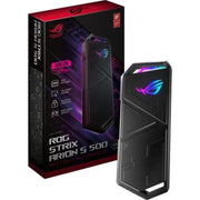 Asus ESD-S1B05 Rog Strix Arion S500 Portable SSD, 500 GB Capacity, USB-C 3.2 Gen 2x1, NVMe SSD with DRAM, 1050 MB/s Transfers, 256-bit AES Disk, Aura Sync, 10Gbps Speed | 90DD02I0-M09000