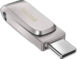 SanDisk Ultra 128GB Dual Luxe USB Type-C, Type-A, Speed Up to 150Mbps, Premium Metal Design | SDDDC4-128G-G46