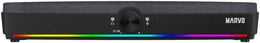 MARVO SG-286 Gaming Speaker, USB Bluetooth RGB Lighting Soundbar, 5W x 2 RMS, 2 inch x 2 Drive, 60Hz-20KHz Frequency Range, Black | SG-286