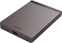Lexar 1TB SL200 Portable USB 3.1 Type-C External SSD, 256-Bit AES Encryption, Reads Up to 550Mb/s, Writes Up to 400Mb/s, USB 3.1 Type- C Interface, 256-Bit AES Encryption, Black | LSL200X001T-RNNNG