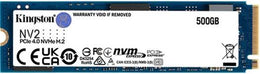 Kingston NV2 500GB M.2 2280 NVMe Internal SSD, Up to 3500MB/s Read / 2100MB/s Write Speed, Gen 4x4 NVMe PCIe Performance, 2.17G Vibration Operating | SNV2S/500G