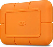 LaCie Rugged USB-C 2TB External Solid State Drive, Speed Up To 1050MB/s, IP67 Water Resistant, 3m Drop Resistant, Encryption, Data Recovery, 1 Month Adobe CC, For Windows & Mac, Orange | STHR2000800