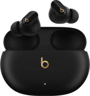 Beats Studio Buds+ Noise Canceling TWS Headphones, Acoustic Vents Improve Sound & Comfort, Dolby Atmos Spatial Audio, Up to 9H Playback, One -Touch Pairing on Apple & Android, Black - Gold | MQLH3LL/A
