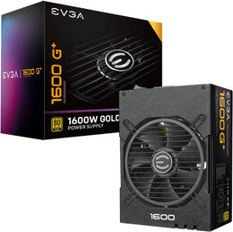 EVGA SuperNOVA 1600 G+ Fully Modular ATX Power Supply, 1600W Total Output, 80 Plus Gold Efficiency, 100% Japanese Capacitors, Double Ball Bearing 135mm Fan, Black | 220-GP-1600-X3