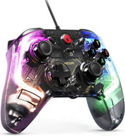 GameSir T4 Kaleid PC Wired Game Controller, Tactile Face Keys, Built-in 6-Axis Gyro, Playing On PC / Switch / Android Devices, 5 Million Click, Fully Customizable, Multicolor | T4 Kaleid