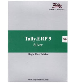 Tally ERP 9 Single User - Silver Edition, Activation Key I Digital Download I TALLYSU
