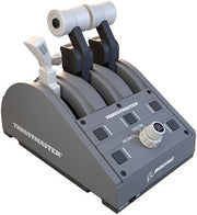 Thrustmaster TCA Quadrant Boeing Edition, 3 Axes with Swappable Levers, Dual Thrust Levers, Autopilot Feature, 17 Physical Action Buttons, Plug & Play, Gray | 4060219