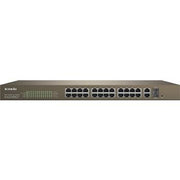 Tenda 24-Port PoE Web Smart Switch, 8.8 Gb/s, AC 100-240V 50/60Hz, 410W Energy, â‰¥6KV Lightning | TEF1226P-24-440W