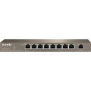 Tenda TEG1009P 9-Port Gigabit Ethernet Unmanaged PoE Switch, 10/100/1000Mbps, Ethernet Splitter, Plug & Play, 18Gbps Capacity, 99W Power | TEG1009P-EI