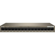 Tenda 16-Port Gigabit Ethernet Switch, Lightning Protection, 32Gbps Capacity, 2Mb Buffer, Mini Steel Shell, VLAN, <12W Power | TEG1016M