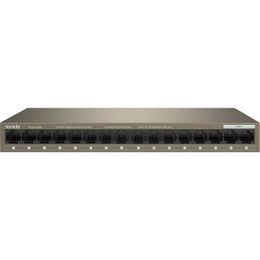 Tenda 16-Port Gigabit Ethernet Switch, Lightning Protection, 32Gbps Capacity, 2Mb Buffer, Mini Steel Shell, VLAN, <12W Power | TEG1016M