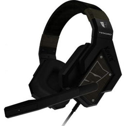 Tesoro Kuven Devil A1 2.0 Virtual 7.1 50 mm Drivers Noise Isolation Gaming Headset, In-line audio controls, USB / 3.5mm Mic Microphone, Black | TESORO-A1 2.0 Devil