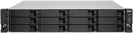 QNAP 12-Bay 2U Rackmount NAS, 10GbE-ready, entry-level rackmount NAS for SMB featuring two SFP+ ports and one PCIe 2.0 ×2 slot, Black | TS-1232XU-4G