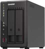 QNAP TS-253E 2 Bay High-Performance Desktop NAS, Intel Celeron J6412 Processor, 8 GB DDR4 RAM, 2 x 3.5