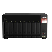 QNAP Diskless 8 Bay High-Performance NAS Server, AMD Ryzen Embedded V1500B Processor, 2.2 GHz, 8GB DDR4 RAM, 2x2.5GbE Ports, Two PCIe Gen3 Slots | TS-873A-8G