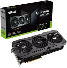 ASUS TUF Gaming GeForce RTX 4090 OC Graphics Card, 24GB OG GDDR6X 384-bit Memory, 2595MHz Boost Clock, 16384 CUDA, 21 Gbps Memory Speed, PCI E 4.0, HDMI 2.1a / DisplayPort 1.4a | 90YV0IY3-M0NA00