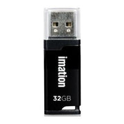 Imation 32GB Sledge Flash Drive, USB 2.0, Black | TWCA0115
