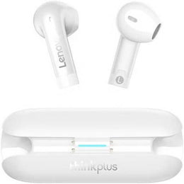 Lenovo Thinkplus TW60 True Wireless Sports Headphones, 13mm Dual Driver Unit, HiFi Stereo Sound, Bluetooth 5.3 Connectivity, HD Voice Call, Up to 6H Playback Time, Touch Control Function, White