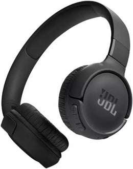 JBL Tune 520BT Wireless On-Ear Headphones, Pure Bass Sound, 57H Battery with Speed Charge, Hands-Free Call + Voice Aware, Multi-Point Connection, Lightweight & Foldable, Black | T520BTBLK