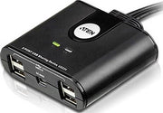 Aten 2-Port USB 2.0 Peripheral Sharing Device - Black | US224