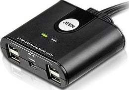 Aten 2-Port USB 2.0 Peripheral Sharing Device - Black | US224