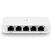 Ubiquiti Networks UniFi USW Flex Mini 5-Port Gigabit Managed Switch, with USB-C Power Adapter, 10 Gb/s Switching Capacity, 7.44 Mpps Fwd Rate, Compact, Fanless Design, White | USW-Flex-Mini