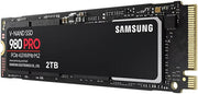 SAMSUNG 980 PRO 2TB PCIe NVMe Gen4 Internal Gaming SSD M.2 | MZ-V8P2T0BW