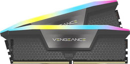 CORSAIR VENGEANCE 32GB (2 x 16GB) RGB DDR5 288-Pin Dual Channel Desktop Memory Kit, 6000 MHz Tested Speed, CL36 Rev E CAS Latency, EXPO & XMP, Overclock PMIC, 1.35V, Gray | CMH32GX5M2E6000Z36