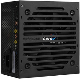 Aerocool VX Plus 750 Non-Modular Power Supply, 750W Power, ATX 12V 2.3 Compatible, Silent 120mm Fan, Thermal Fan Speed Control, Active PFC, Black | VX-PLUS-750W