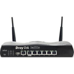 DrayTek V2927Lac Wi-Fi 4G/LTE Router, Dual-WAN Load Balancing, Wireless AC 1300, Firewall, VPN, 5X GbE LAN Ports - Black | Vigor 2927LAC