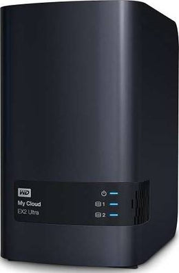 Western Digital Diskless My Cloud EX2 Ultra NAS Hard Drive - LAN - 0TB Marvell ARMADA 385 dual core 1.3 GHz SATA to Gigabit Ethernet (1,000 Mbit/s) | WDBVBZ0000NCH-EESN