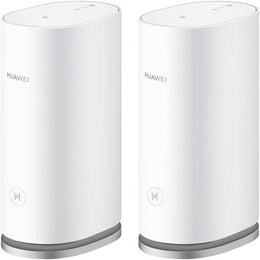 Huawei WiFi Mesh 3 AX3000 Router, Dual-Band 3000 Mbps Speed, 600 Square Meters Coverage, 4 High-Performance Power Amplifiers, One-Touch Connect, HarmonyOS Mesh+, 2-Pack, White | WS8100-22
