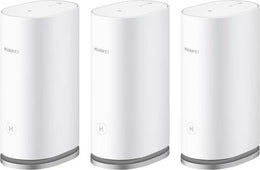 Huawei WiFi Mesh 3 AX3000 Router, Dual-Band 3000 Mbps Speed, 600 Square Meters Coverage, 4 High-Performance Power Amplifiers, One-Touch Connect, HarmonyOS Mesh+, 3-Pack, White | WS8100-23