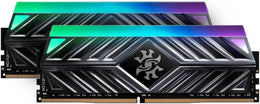 Adata XPG Spectrix D41 RGB 32GB (2x16GB) DDR4 RGB Desktop Memory, 3200MHz Memory Speed, CL16 CAS Latency, U-DIMM 288-Pin, 1.35 V Operation, Support Intel XMP 2.0, Gray | AX4U320016G16A-DT41