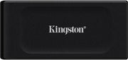 Kingston XS1000 External SSD, 2TB Capacity, 1050MB/s Read, 1000MB/s Write, USB-C to USB-A Cable, USB 3.2 Gen 2, Metal + Plastic Casing Material, Black | SXS1000/2000G