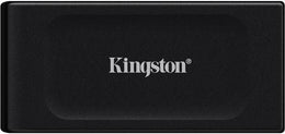 Kingston XS1000 External SSD, 2TB Capacity, 1050MB/s Read, 1000MB/s Write, USB-C to USB-A Cable, USB 3.2 Gen 2, Metal + Plastic Casing Material, Black | SXS1000/2000G