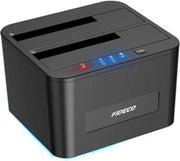 Fideco 2-Bay Hard Drive Docking Station, USB 3.0 SATA HDD Docking Station for 2.5