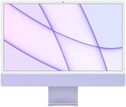 Apple iMac (2021) Desktop Computer, 24'' Retina 4.5K Display, Apple M1 Chip 8C CPU, 8C GPU, 16C Neural Engine, 8GB RAM, 256GB SSD, Gigabit Ethernet, Magic Keyboard English & Mouse, Purple | Z130002B8