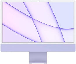 Apple iMac (2021) Desktop Computer, 24'' Retina 4.5K Display, Apple M1 Chip 8C CPU, 8C GPU, 16C Neural Engine, 8GB RAM, 256GB SSD, Gigabit Ethernet, Magic Keyboard English & Mouse, Purple | Z130002B8