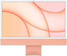 Apple iMac (2021) Desktop Computer, 24'' Retina 4.5K Display, Apple M1 Chip 8C CPU, 8C GPU, 16C Neural Engine, 8GB RAM, 256GB SSD, Gigabit Ethernet, Magic Keyboard English & Mouse, Orange | Z132001VF