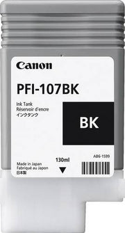 Genuine Black Canon PFI-107BK Ink Cartridge | 6705B001AA