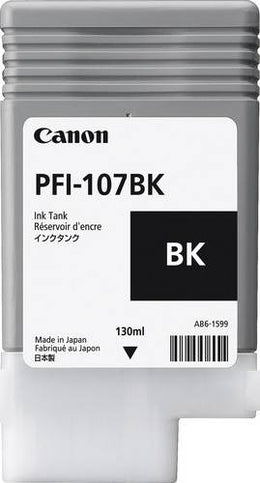 Genuine Black Canon PFI-107BK Ink Cartridge | 6705B001AA