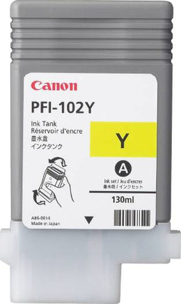 Canon PFI-102Y Yellow Ink Cartridge (130ml) | 0898B001-AA