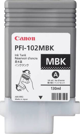 Canon PFI-102MBK Matte Black Ink Cartridge (130ml) | 0894B001-AA