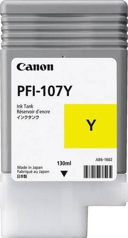 Canon PFI-107Y Genuine Yellow Ink Cartridge | 6708B001AA