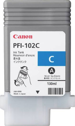 Canon PFI-102C Cyan Ink Cartridge (130ml) | 0896B001-AA