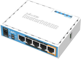 MikroTik hAP AC Lite Dual-concurrent Access Point, 5 x 10/100Mbps Ethernet ports (PoE output on port 5) | RB952UI-5AC2ND